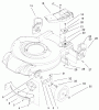 Toro 20035 (R-21SE) - Recycler Mower, R-21SE, 2001 (210000001-210999999) Listas de piezas de repuesto y dibujos HOUSING & BRACKET ASSEMBLY