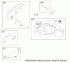 Toro 20037 - Super Recycler Mower with Bag, 2002 (220000001-220999999) Listas de piezas de repuesto y dibujos MUFFLER AND FUEL TANK ASSEMBLY ENGINE BRIGGS AND STRATTON MODEL 124K02-0110-B1