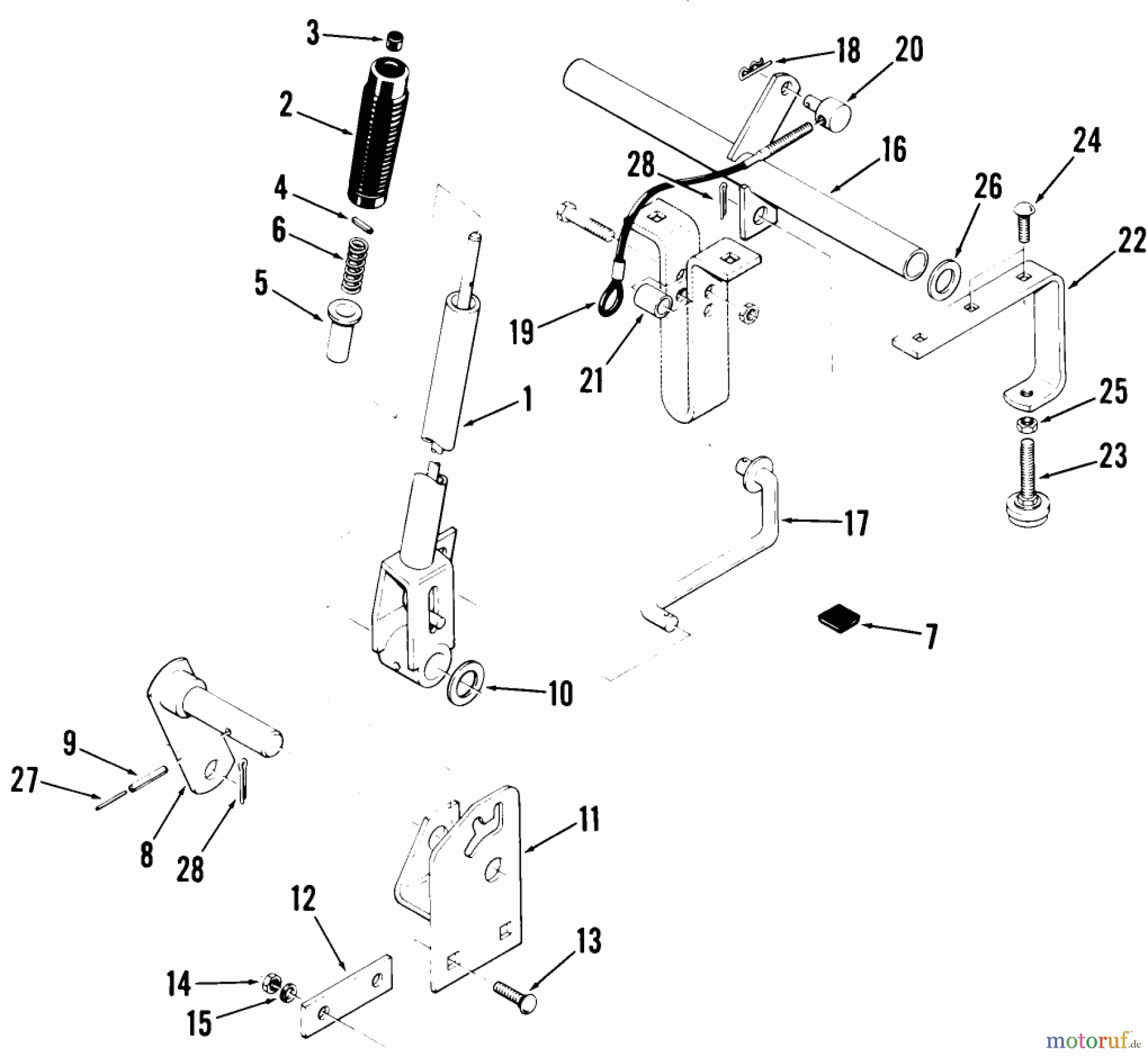 Toro Neu Accessories 84321 - Toro Attachment Lift, 1981 PARTS LIST FOR ATTACHMENT LIFT FACTORY ORDER NUMBER 8-4321