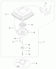 Toro 20044 (SR-21OS) - Super Recycler Mower, SR-21OS, 1999 (99000001-99999999) Listas de piezas de repuesto y dibujos RECOIL STARTER ASSEMBLY