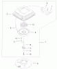 Toro 20046 (SR-21OSK) - Super Recycler Mower, SR-21OSK, 2000 (200000001-200999999) Listas de piezas de repuesto y dibujos RECOIL STARTER ASSEMBLY