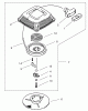 Toro 20046 (SR-21OSK) - Super Recycler Mower, SR-21OSK, 2001 (210000001-210999999) Listas de piezas de repuesto y dibujos RECOIL STARTER ASSEMBLY
