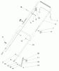 Toro 20053 - Super Recycler Lawn Mower, 2005 (250000001-250999999) Listas de piezas de repuesto y dibujos HANDLE ASSEMBLY