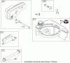 Toro 20053 - Super Recycler Lawn Mower, 2007 (270000001-270999999) Listas de piezas de repuesto y dibujos MUFFLER AND FUEL TANK ASSEMBLY BRIGGS AND STRATTON 126T02-0206-E1