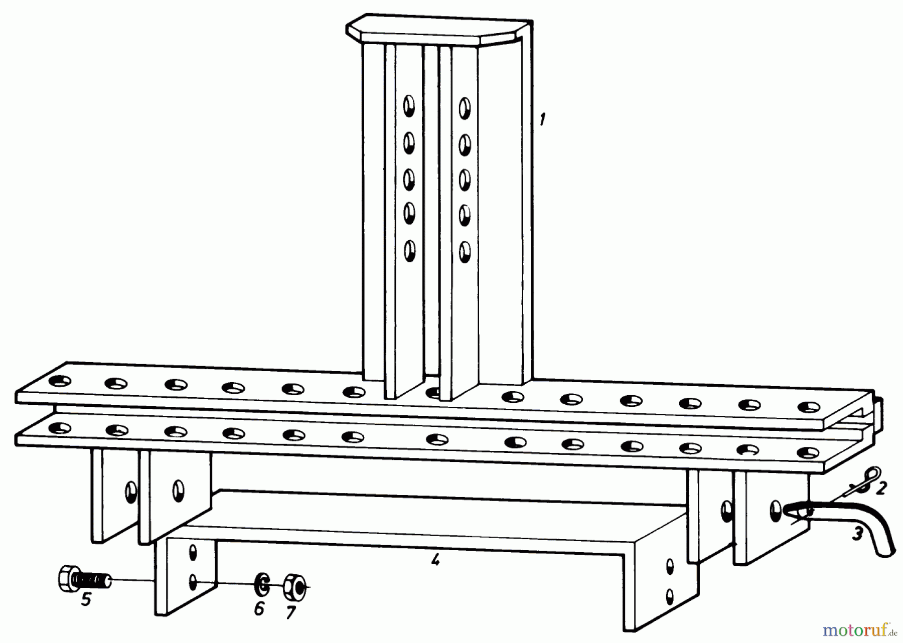 Toro Neu Accessories 85580 - Toro Tool Bar, 1976 PARTS LIST FOR TOOL BAR FACTORY ORDER NUMBER 8-5580