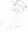 Toro 20056 - Super Recycler Lawn Mower, 2007 (270000001-270999999) Listas de piezas de repuesto y dibujos BRAKE BAIL AND CABLE ASSEMBLY