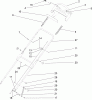 Toro 20058 - Super Recycler Lawn Mower, 2005 (250000001-250999999) Listas de piezas de repuesto y dibujos HANDLE ASSEMBLY