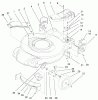 Toro 20060 - Recycler Mower, 1999 (9900001-9999999) Listas de piezas de repuesto y dibujos HOUSING, HANDLE BRACKETS & WHEEL ASSEMBLY