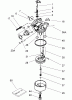 Toro 20070 - 22" Recycler Lawnmower, 2006 (260000001-260999999) Listas de piezas de repuesto y dibujos CARBURETOR ASSEMBLY TECUMSEH LV195EA-362004D