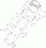 Toro 20073 - 22" Recycler Lawn Mower, 2007 (270000001-270999999) Listas de piezas de repuesto y dibujos HANDLE ASSEMBLY