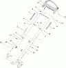Toro 20074 - 22" Recycler Lawn Mower, 2007 (270000001-270999999) Listas de piezas de repuesto y dibujos HANDLE ASSEMBLY