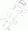Toro 20076 - 22" Recycler Lawn Mower, 2007 (270000001-270999999) Listas de piezas de repuesto y dibujos HANDLE ASSEMBLY