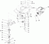 Toro 20076A - 22" Recycler Lawn Mower, 2007 (270000001-270999999) Listas de piezas de repuesto y dibujos ENGINE ASSEMBLY