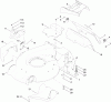 Toro 20095 - Super Recycler Lawn Mower, 2011 (311000001-311999999) Listas de piezas de repuesto y dibujos HOUSING AND REAR DOOR ASSEMBLY