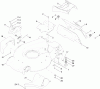 Toro 20095C - Super Recycler Lawn Mower, 2011 (311000001-311999999) Listas de piezas de repuesto y dibujos HOUSING AND REAR DOOR ASSEMBLY