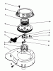 Toro 20106 - Lawnmower, 1991 (1000001-1999999) Listas de piezas de repuesto y dibujos RECOIL ASSEMBLY (ENGINE MODEL NO. 47PL0-2)