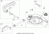 Toro 20110 - 22" Recycler Lawn Mower, 2008 (280000001-280001676) Listas de piezas de repuesto y dibujos MUFFLER AND FUEL TANK ASSEMBLY BRIGGS AND STRATTON 124T02-0215-B1