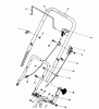 Toro 20180 - Lawnmower, 1992 (2000001-2999999) Listas de piezas de repuesto y dibujos HANDLE & THROTTLE CONTROL ASSEMBLY