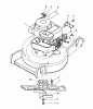 Toro 20181WF - 18" Recycler II, 1993 (3900001-3999999) Listas de piezas de repuesto y dibujos ENGINE ASSEMBLY