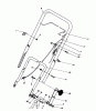 Toro 20182 - Lawnmower, 1993 (39000001-39999999) Listas de piezas de repuesto y dibujos HANDLE & THROTTLE CONTROL ASSEMBLY