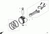 Toro 20192 - Super Bagger Lawn Mower, 2009 (290000001-290999999) Listas de piezas de repuesto y dibujos PISTON AND CONNECTING ROD ASSEMBLY HONDA GCV160L AS3A