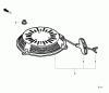 Toro 20192 - Super Bagger Lawn Mower, 2009 (290000001-290999999) Listas de piezas de repuesto y dibujos RECOIL STARTER ASSEMBLY HONDA GCV160L AS3A