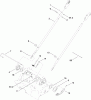 Toro 20192 - Super Bagger Lawn Mower, 2011 (311000001-311999999) Listas de piezas de repuesto y dibujos LOWER HANDLE ASSEMBLY