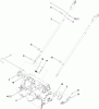 Toro 20197 - Super Bagger Lawn Mower, 2010 (310000001-310999999) Listas de piezas de repuesto y dibujos LOWER HANDLE ASSEMBLY