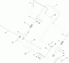 Toro 20197 - Super Bagger Lawn Mower, 2010 (310000001-310999999) Listas de piezas de repuesto y dibujos UPPER HANDLE ASSEMBLY