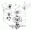Toro 20210 - Lawnmower, 1991 (1000001-1999999) Listas de piezas de repuesto y dibujos BLADE BRAKE CLUTCH ASSEMBLY
