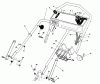 Toro 20210 - Lawnmower, 1991 (1000001-1999999) Listas de piezas de repuesto y dibujos HANDLE ASSEMBLY
