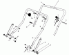 Toro 20213 - Lawnmower, 1991 (1000001-1999999) Listas de piezas de repuesto y dibujos HANDLE ASSEMBLY