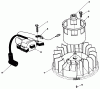 Toro 20320 - Lawnmower, 1992 (2000001-2999999) Listas de piezas de repuesto y dibujos MAGNETO & FLYWHEEL ASSEMBLY (MODEL VML0-2)