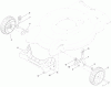 Toro 20323 - 20" Mulching/Rear Bagging Lawn Mower, 2012 (SN 312000001-312999999) Listas de piezas de repuesto y dibujos FRONT WHEEL AND HEIGHT-OF-CUT ASSEMBLY