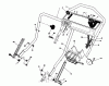 Toro 20325 - Lawnmower, 1992 (2000001-2999999) Listas de piezas de repuesto y dibujos HANDLE ASSEMBLY