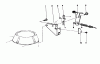 Toro 20329 - Lawnmower, 1992 (2000001-2999999) Listas de piezas de repuesto y dibujos BRAKE ASSEMBLY