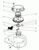 Toro 20329 - Lawnmower, 1992 (2000001-2999999) Listas de piezas de repuesto y dibujos RECOIL ASSEMBLY (ENGINE MODEL NO. 47PM1-2)(SERIAL NO. 2000001-2005000)