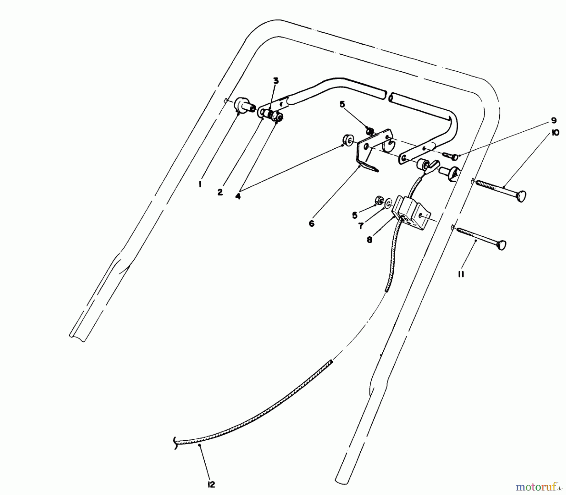  Toro Neu Mowers, Walk-Behind Seite 1 20329 - Toro Lawnmower, 1992 (2000001-2999999) TRACTION CONTROL ASSEMBLY