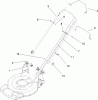 Toro 20330 - 22" Recycler Lawn Mower, 2009 (290000001-290999999) Listas de piezas de repuesto y dibujos HANDLE ASSEMBLY
