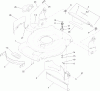 Toro 20331 - 22" Recycler Lawn Mower, 2012 (SN 312000001-312999999) Listas de piezas de repuesto y dibujos HOUSING AND REAR DOOR ASSEMBLY