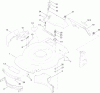 Toro 20332 - 22" Recycler Lawn Mower, 2012 (SN 312000001-312999999) Listas de piezas de repuesto y dibujos DECK, SIDE CHUTE AND REAR DOOR ASSEMBLY