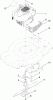 Toro 20332C - 22" Recycler Lawn Mower, 2011 (311000001-311999999) Listas de piezas de repuesto y dibujos ENGINE AND BLADE ASSEMBLY