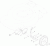 Toro 20332C - 22" Recycler Lawn Mower, 2012 (SN 312000001-312999999) Listas de piezas de repuesto y dibujos FRONT WHEEL AND HEIGHT-OF-CUT ASSEMBLY
