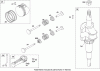 Toro 20333 - 22" Recycler Lawn Mower, 2009 (290000001-290999999) Listas de piezas de repuesto y dibujos CRANKSHAFT, PISTON, RING AND CONNECTING ROD ASSEMBLY BRIGGS AND STRATTON 126T02-0256-B1