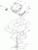 Toro 20334C - 22" Recycler Lawn Mower, 2009 (290000001-290999999) Listas de piezas de repuesto y dibujos ENGINE AND BLADE ASSEMBLY