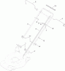 Toro 20377 - 22" Recycler Lawn Mower, 2012 (SN 312000001-312999999) Listas de piezas de repuesto y dibujos HANDLE ASSEMBLY
