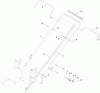 Toro 20380 - Super Recycler Lawn Mower, 2012 (SN 312000001-312999999) Listas de piezas de repuesto y dibujos HANDLE ASSEMBLY