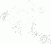 Toro 20381 - Super Recycler Lawn Mower, 2012 (SN 312000001-312999999) Listas de piezas de repuesto y dibujos FRONT WHEEL AND HEIGHT-OF-CUT ASSEMBLY