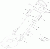 Toro 20383 - Super Recycler Lawn Mower, 2012 (SN 312000001-312999999) Listas de piezas de repuesto y dibujos HANDLE ASSEMBLY