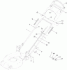 Toro 20384 - Super Recycler Lawn Mower, 2012 (SN 312000001-312999999) Listas de piezas de repuesto y dibujos HANDLE ASSEMBLY